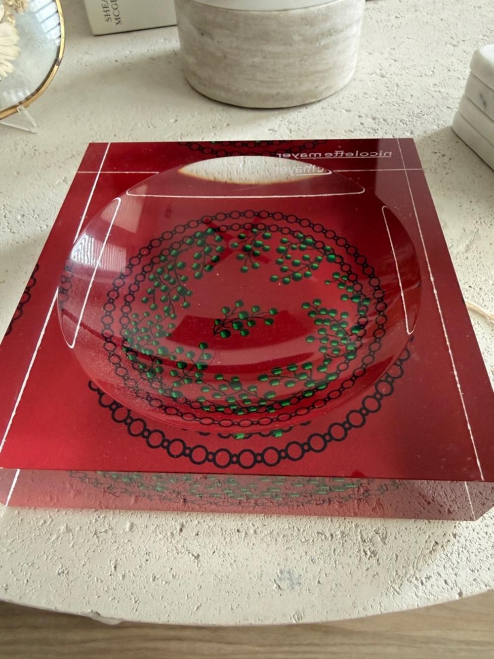 Nicolette Mayer Christmas Berries CANDY CATCHALL DISH